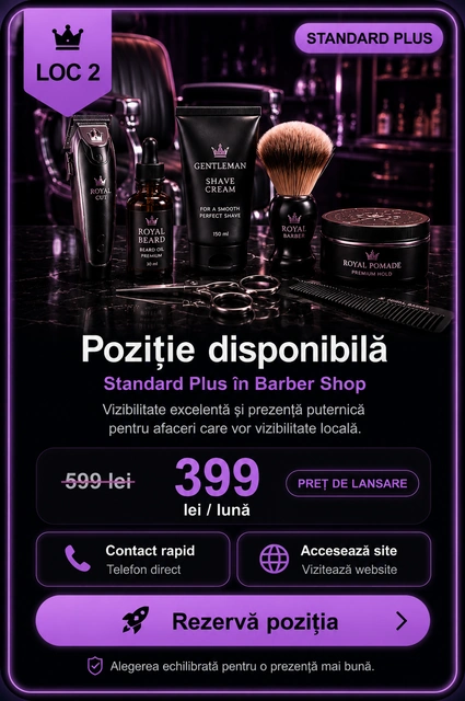 Loc 2 Standard Plus Barber Shop Târgoviște - Poziție disponibilă, 399 lei pe lună