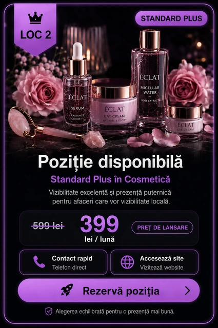 Loc 2 Standard Plus Cosmetică Târgoviște - Poziție disponibilă, 399 lei pe lună
