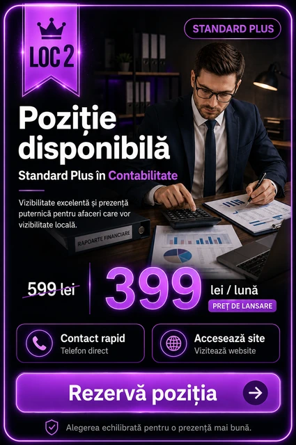 Loc 2 Standard Plus Contabilitate Târgoviște - Poziție disponibilă, 399 lei pe lună