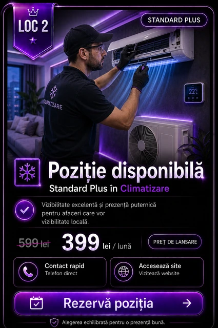 Loc 2 Standard Plus Climatizare Târgoviște - Poziție disponibilă, 399 lei pe lună