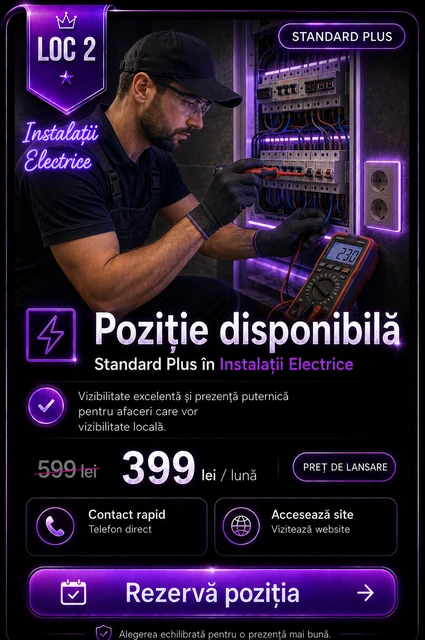 Loc 2 Standard Plus Instalații Electrice Târgoviște - Poziție disponibilă, 399 lei pe lună