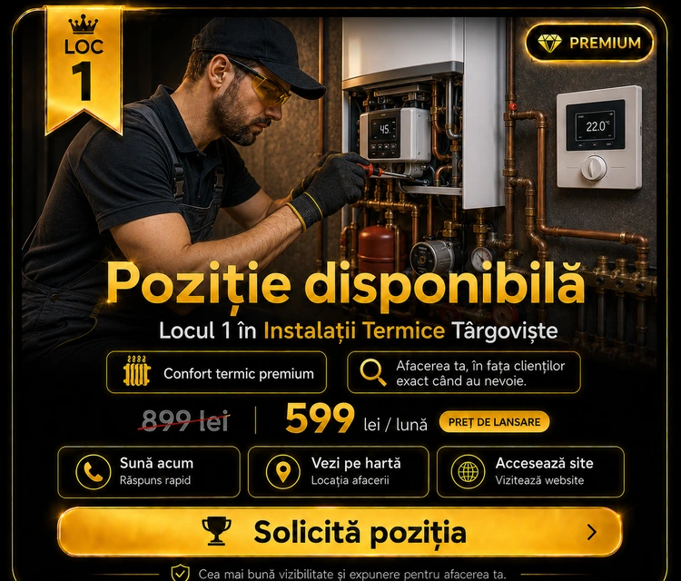 Loc 1 Premium Instalații Termice Târgoviște - Poziție disponibilă, 599 lei pe lună