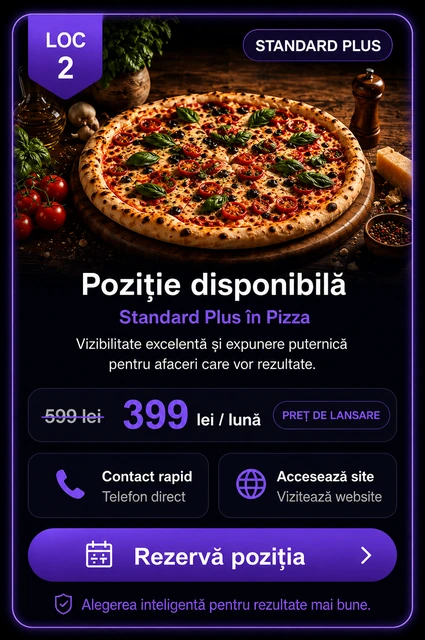 Loc 2 Standard Plus Pizza Târgoviște - Poziție disponibilă, 399 lei pe lună